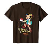 Pinocchio No Strings T-Shirt, Youth, Brown, X-Small
