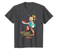 Pinocchio No Strings T-Shirt, Youth, Dark Heather Grey, X-Small