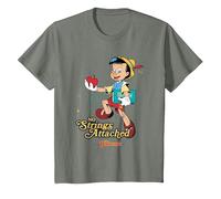 Pinocchio No Strings T-Shirt, Youth, Olive Heather, Large