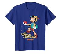 Pinocchio No Strings T-Shirt, Youth, Royal Blue, Large