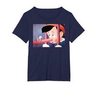 Pinocchio Nose Still T-Shirt, Women's Plus, Navy Blue, 4X