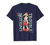 Pinocchio Nothing But Trouble T-Shirt, Men, Navy Blue, Large