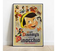 Pinocchio Walt Disney Classic Movie Promo Poster V2 - Huge 36"x24" Similar to A1 Vintage Retro Reproduction SEP482