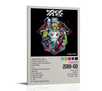 PinocchioP Album Zero-Go Poster Canvas Wall Art Aesthetic Cover Poster Modern Art Painting for Living Room 12x18inch(30x45cm) Frame-style