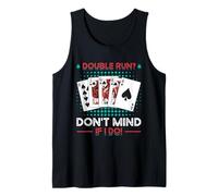 Pinochle Player Novelty Quote Double Run Don't Mind If I Do Tank Top