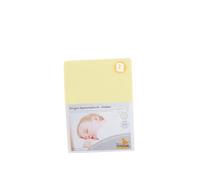 Pinolino Terry Cloth Fitted Sheet for Add-On-Bed Cradle and Pram (Yellow, Pack of 2)