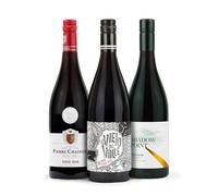 Pinot Noir Wine Selection - 3 Bottle Mixed Set - French, Chilean & Californian Red Wine Gift Case - 75cl Bottles
