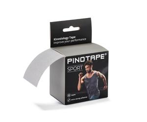 PINOTAPE Pro Sport © - The Original - Kinesiology Tape Various Colours and Designs 5 cm x 5 m - Particularly Skin-Friendly - Kinesiology - Physio Tape (Silver)