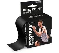 Pinotape Sport Sensitive Tape Light Black 5 cm x 5 m Waterproof Kinesiotape for Sensitive Skin Latex-Free Strong Adhesion 2 Tapes Each 5 Metres = 10 Metres