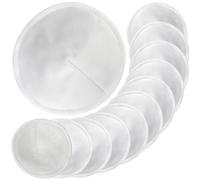 Pinowu Reusable Bamboo Cotton Nursing Pads (12pcs) with Laundry Bag - Soft Absorbent Breastfeeding Pads for Maternity (Super Soft, 11cm)