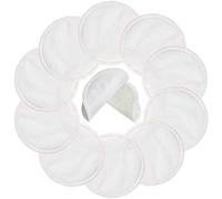 Pinowu Reusable Cotton Nursing Pads (10pcs)-Washable Breastfeeding Pads Highly Absorbent with Laundry Bag (Diameter: 12 cm)