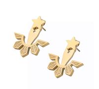 Pinoy of America Philippine Star Stud and Sun Dangle Araw Earrings | Pinoy Pride Jewelry, Gold