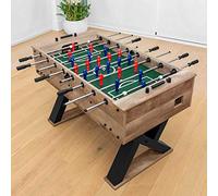 PINPOINT Football Table | Laminated Foosball Table with Chrome Metal Rods & Polypropylene Grips | Family Fun Game