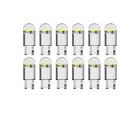 Pinpulux 12Pcs 501 W5W T10 Capless Bulbs, Crystal Transparent Integrated LED Small Car Light COB Super Bright for Car Interior Sidelight Number Plate Dashboard Tail Indicator Lights 12V 5W