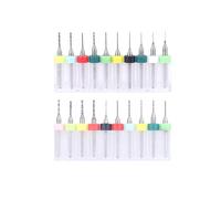 Pinpulux 20Pcs Ultrafine PCB Micro Drill Bits Set: for Precision Circuit Boards, Jewelry, CNC Engraving, Small Drill Bit Tools Compatible with Dremel Rotary Tools.