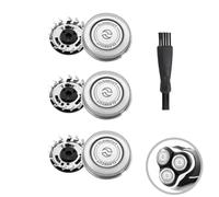 Pinpulux 3Pack Replacement Rotary Shaver Heads, Electric Shaving Trimmer Heads Blades with Cleaning Brush