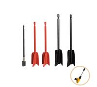 Pinpulux Epoxy Resin Mixer Paddles with Extension Rod, Drill Mixer Attachment Paint Stirrer for 1/4" Drill, Mixing Whisk Paddle for Mixing Epoxy Resin Paint Pigment Glaze