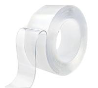 Pinpulux Heavy Duty Double Sided Tape Nano Mounting Clear Adhesive Roll, Strong Double Sided Sticky Tape for Picture Hanging Poster Wall Decor Carpet DIY Removable Multipurpose