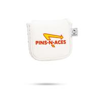 Pins & Aces in-N-Ace Mallet Putter Cover - Premium Leather Golf Headcover - Handcrafted Tour-Quality Protection for Mallets - Funny Fast-Food Themed Accessory - Custom Club Cover