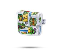 Pins & Aces TMNT Head Cover - Premium, Hand-Made Leather Headcover - Teenage Mutant Ninja Turtle Comic Strip, Tour Quality Golf Club Cover - Style and Customize You Golf Bag (Mallet)