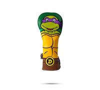 Pins & Aces TMNT Utility Head Cover - Premium, Hand-Made Leather Headcover - Teenage Mutant Ninja Turtle Head, Tour Quality Golf Club Cover - Style and Customize You Golf Bag (Donatello)