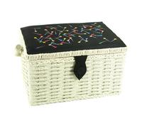Pins And Needles Embroidered Medium Sewing Box - Sewing Online Fm-014
