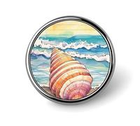 Pins Bulk Set Enamel Pins Starfish Pins For Backpacks Beach Themed Lapel Pin Summer Beach Vintage Nautical Ocean Sea Life Lapel Pins Accessory For Backpacks Badges Housewarming Gift