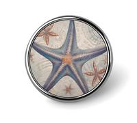 Pins Bulk Set Enamel Pins Starfish Pins For Backpacks Beach Themed Lapel Pin Summer Beach Vintage Nautical Ocean Sea Life Lapel Pins Accessory For Backpacks Badges Housewarming Gift