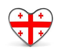 Pins Buttons With Georgia National Flags - Personalized Square/Circle/Heart-Shaped Lapel Pin Button Badge Brooch For Men Women Wedding Speech Meetings Party Gift