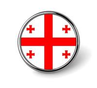 Pins Buttons With Georgia National Flags - Personalized Square/Circle/Heart-Shaped Lapel Pin Button Badge Brooch For Men Women Wedding Speech Meetings Party Gift