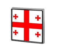 Pins Buttons With Georgia National Flags - Personalized Square/Circle/Heart-Shaped Lapel Pin Button Badge Brooch For Men Women Wedding Speech Meetings Party Gift