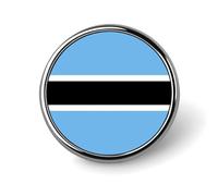Pins Buttons With Republic Of Botswana National Flags - Personalized Square/Circle/Heart-Shaped Lapel Pin Button Badge Brooch For Men Women Wedding Speech Meetings Party Gift