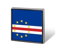 Pins Buttons With Republic Of Cabo Verde National Flags - Personalized World Flag Lapel Pin Button Badge, Brooches Badge For Men Women Party Speech Meetings Couple Gift