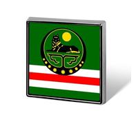 Pins Buttons With Republic Of Chechnya National Flags - Personalized World Flag Lapel Pin Button Badge, Brooches Badge For Men Women Party Speech Meetings Couple Gift