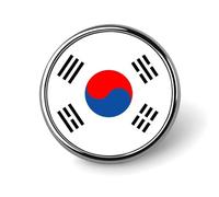 Pins Buttons With Republic Of Korea National Flags - Personalized Square/Circle/Heart-Shaped Lapel Pin Button Badge Brooch For Men Women Wedding Speech Meetings Party Gift