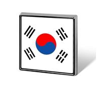 Pins Buttons With Republic Of Korea National Flags - Personalized Square/Circle/Heart-Shaped Lapel Pin Button Badge Brooch For Men Women Wedding Speech Meetings Party Gift