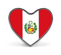 Pins Buttons With Republic Of Peru National Flags - Personalized Square/Circle/Heart-Shaped Lapel Pin Button Badge Brooch For Men Women Wedding Speech Meetings Party Gift