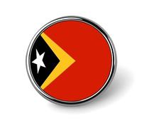 Pins Buttons With Republic Of Timor-Leste National Flags - Personalized Square/Circle/Heart-Shaped Lapel Pin Button Badge Brooch For Men Women Wedding Speech Meetings Party Gift