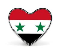 Pins Buttons With Syrian Arab Republic Personality National Flags - Personalized Square/Circle/Heart-Shaped Lapel Pin Button Badge Brooch For Men Women Wedding Speech Meetings Party Gift