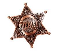 Pins Sheriff Badges Police Badge Metal Sheriff Badge for Women and Adult Cowboy Party Decoration