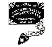 Pinsanity Black Ouija Board with Planchette Charm Enamel Lapel Pin, 1.75 Inch, enamel, no gemstone