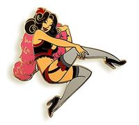 Pinsanity Burlesque Dancer Enamel Lapel Pin