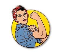 Pinsanity Rosie the Riveter Enamel Lapel Pin