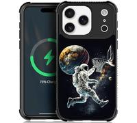 Pinsheng for iPhone 17 Pro Max Case Compatible with MagSafe for Men/Boys,Four Corner Reinforced Drop-Proof Side Frame Anti-Skid Soft Protective Case for iPhone 17 Pro Max 6.9inch Universe Slam Dunk