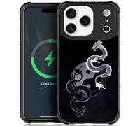 Pinsheng for iPhone 17 Pro Max Case Compatible with MagSafe for Men/Boys,Four Corner Reinforced Drop-Proof Side Frame Anti-Skid Soft Protective Case for iPhone 17 Pro Max 6.9inch Tai Chi Dragon