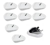 Pinsheng Universal Washable Triangular Microfiber Cleaning Pad Cover 8 Pcs Drawstring Triangular Steam Mop Pads Microfiber Replacement Cleaning Pads Washable Cloths for X5 Steam Mops and H2O