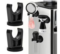 Pinsit 2Pack Wall Mounted Magnetic Hand Tamper Holder, Magnetic Coffee Tamper Portafilter Holder for 51 53 58mm Portafilters, Espresso Accessories Organizer Compatible with Breville, Rancilio etc