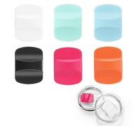 Pinsit 6Pcs Lid Magnetic Slider Replacement, Replacement Magnetic Push Block, Compatible with YETI Lids 10 oz, 16 oz, 20 oz, 26 oz, 30 oz (Color07)