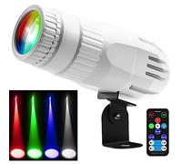 Pinspot Light, Czgor Light for Disco Ball 15W RGBW 4 in 1 Mini Mirror Ball Light with Remote Control Super Bright LED Pin Light Disco Ball Spot Light for Parties DJ Disco Club Bar Wedding