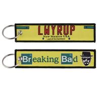 Pinstant Better Call Saul Goodman Breaking Bad TV Show Keychain Key Tag Chain Fob Ring, Yellow, 5.1 x 1.2 inches